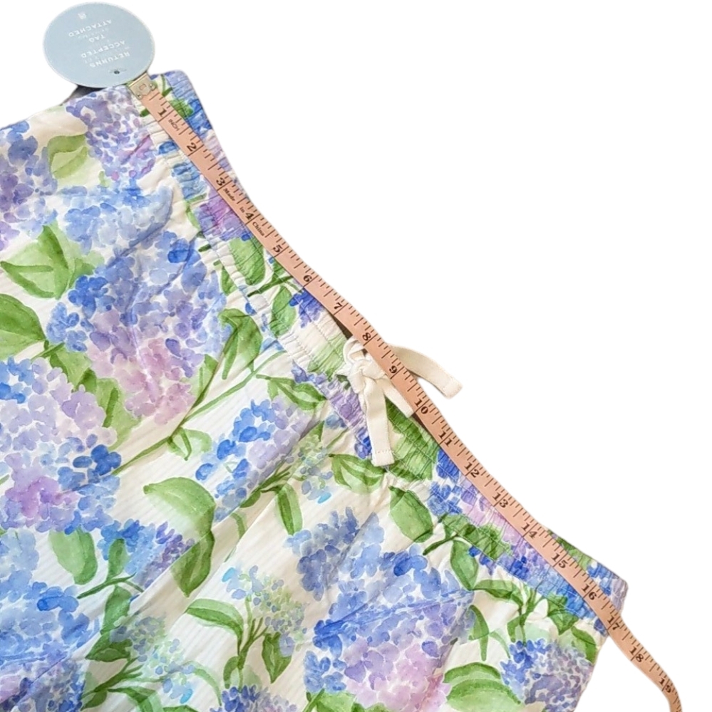 Hill House All Gender Leo Shorts Blue Hydrangea Cotton Large NWT - Picture 3 of 6